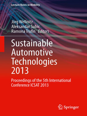 cover image of Sustainable Automotive Technologies 2013